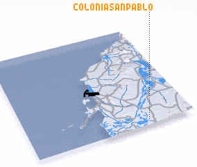 3d view of Colonia San Pablo