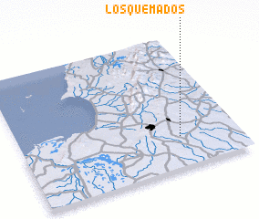 3d view of Los Quemados