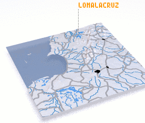 3d view of Loma la Cruz