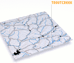 3d view of Trout Creek