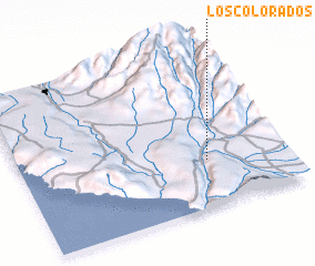 3d view of Los Colorados