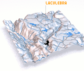 3d view of La Culebra