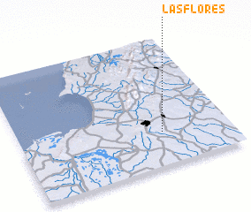 3d view of Las Flores