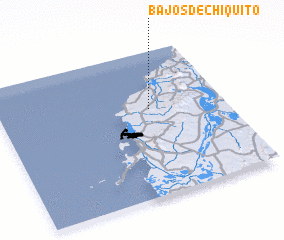 3d view of Bajos de Chiquito