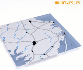 3d view of Mount Wesley