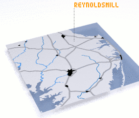 3d view of Reynolds Mill