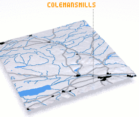 3d view of Colemans Mills