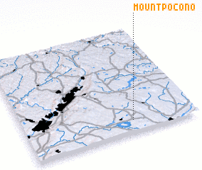 3d view of Mount Pocono