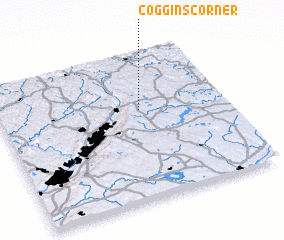 3d view of Coggins Corner