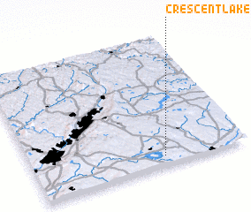 3d view of Crescent Lake