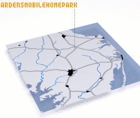 3d view of County Seat Gardens Mobile Home Park