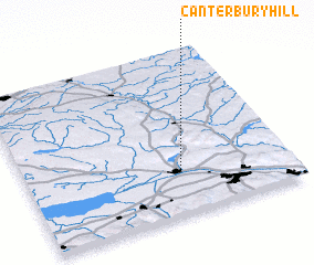 3d view of Canterbury Hill