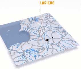 3d view of La Piche