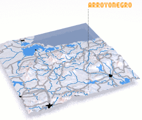 3d view of Arroyo Negro