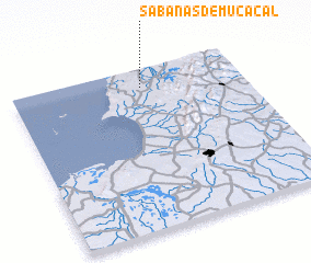 3d view of Sabanas de Mucacal