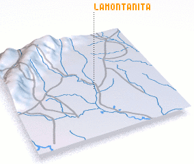 3d view of La Montañita