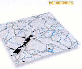 3d view of Pocono Pines