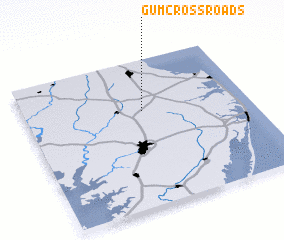 3d view of Gum Crossroads