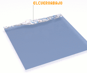 3d view of El Cuero Abajo