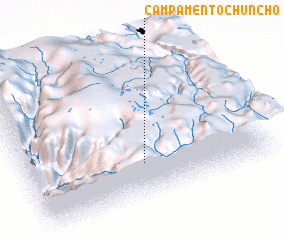 3d view of Campamento Chuncho