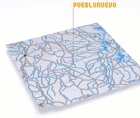 3d view of Pueblo Nuevo