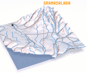 3d view of Grama Salada