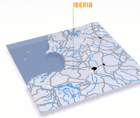 3d view of Iberia