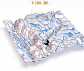 3d view of La Palma