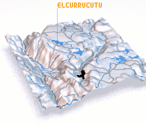 3d view of El Currucutú