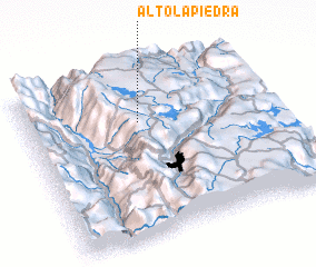 3d view of Alto La Piedra