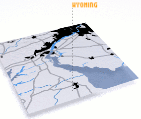 3d view of Wyoming
