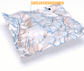 3d view of San José de Quero