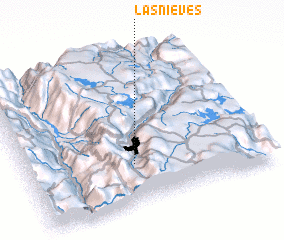 3d view of Las Nieves