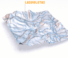 3d view of Las Violetas