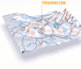 3d view of Tingo Paccha