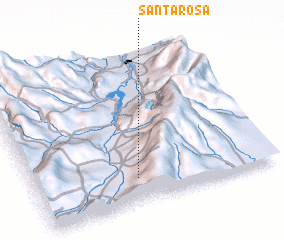 3d view of Santa Rosa