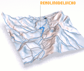 3d view of Remolino del Vicho