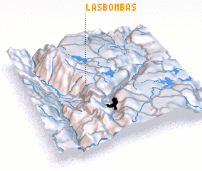 3d view of Las Bombas