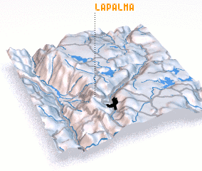 3d view of La Palma