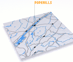 3d view of Pope Mills