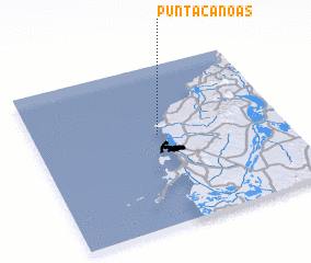 3d view of Punta Canoas