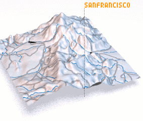 3d view of San Francisco