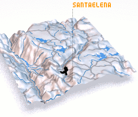 3d view of Santa Elena