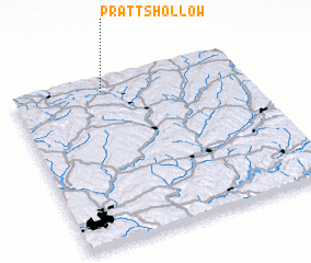 3d view of Pratts Hollow