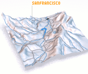 3d view of San Francisco