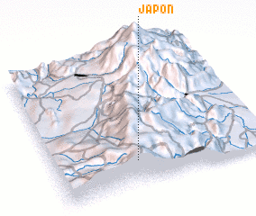 3d view of Japón