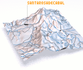 3d view of Santa Rosa de Cabal