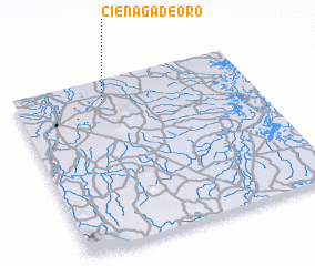 3d view of Ciénaga de Oro