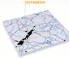 3d view of South Gibson