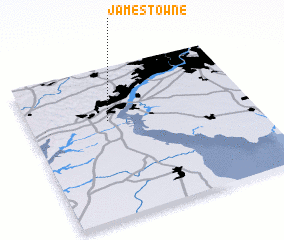 3d view of Jamestowne